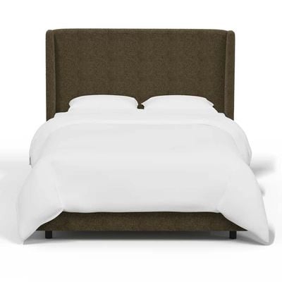 Goodrich Velvet Upholstered 160X200 Queen Bed/Brown