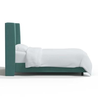 Goodrich Velvet Upholstered 160X200 Queen Bed/Teal 