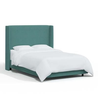 Goodrich Velvet Upholstered 160X200 Queen Bed/Teal 