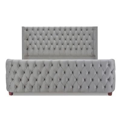 Jennifer Brooklyn Tufted Headboard 160X200 Queen Bed/Grey