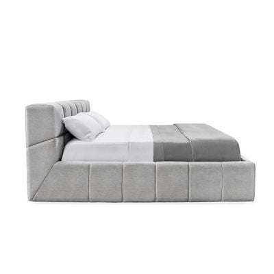 Brix 160X200 Queen Bed /Light Grey