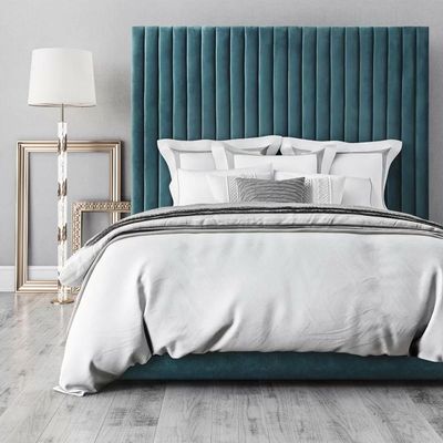 Abid Upholstered 160X200 Queen Bed/Teal 