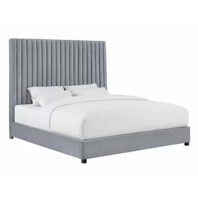 Abid Upholstered 160X200 Queen Bed/Grey 