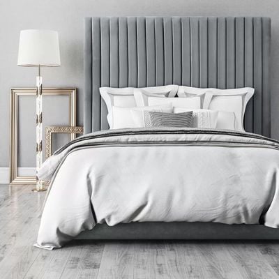 Abid Upholstered 160X200 Queen Bed/Grey 