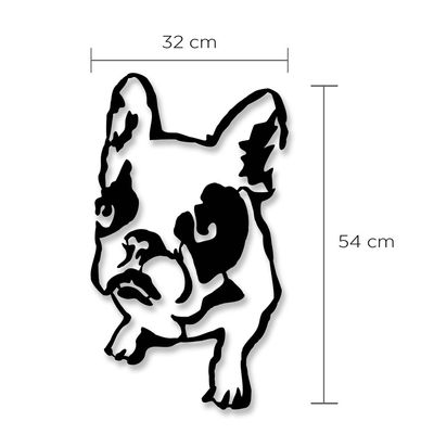 Mourah Metal Wall Art No.1 Dogo - Black - 2 Years Warranty