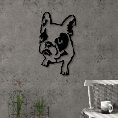 Metal Wall Art No.1 Dogo - Black - 2 Years Warranty