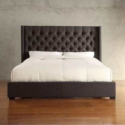 Storage Bed With Mattress Black 150x180x200 Cm