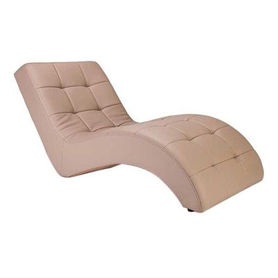 S Shaped Relaxation Loungers Beige 206 x 76 x 84 Cm