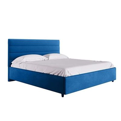 Rosenity Comfort Upholstered Bed Pillow Top Pocket Spring Mattress With Memory Foam By King Size 180x200cm Blue