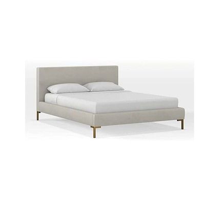 Substantial Comfort Upholstered Bed Without Mattress Super King Size 200x200cm