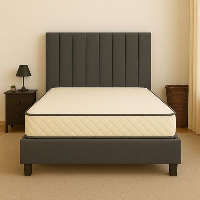 Mexxony Comfort Upholstered Bed Pillow Top Pocket Spring Mattress With Memory Foam By Queen Size 160x200cm