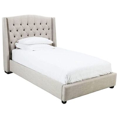 Leaflet Upholstered Bed - Without Mattress Single Size 90x200cm