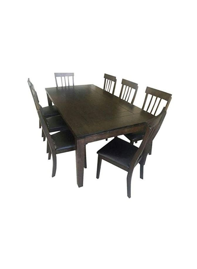 Buy 8 Seater Solid Malaysian Wood Dining Table Set Online | Danube Home UAE