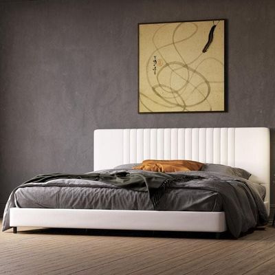 Audraya Upholstered Super King Size Bed (Without Mattress) 200 x 200 by