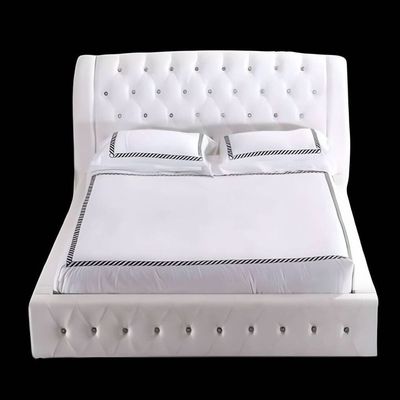 Audraya Upholstered Super King Size Bed (Without Mattress) 200 x 200 by