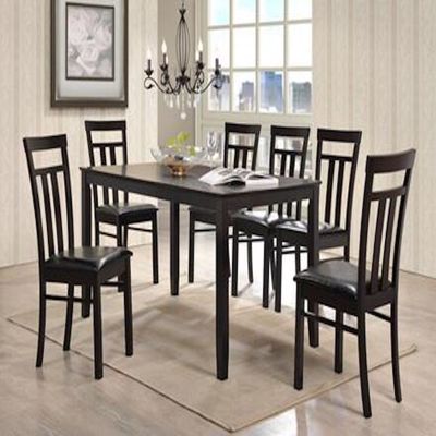 Donny Malaysian Wood 6 Seater Dining Table with 6 chairs