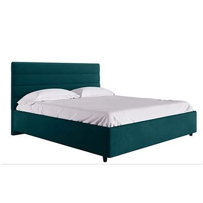 Rosenity Comfort Upholstered Bed Pillow Top Pocket Spring Mattress With Memory Foam By Queen Size 160x200cm Green