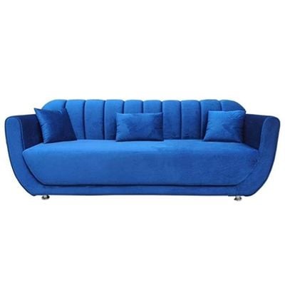 Blue Three Seater Sofa