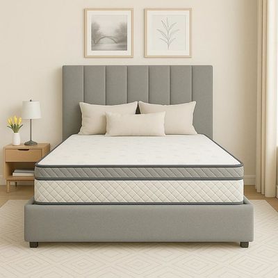 Consolation Comfort Upholstered Bed (Without Mattress) by - Queen Size (160cm x 200cm)