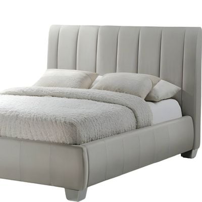 R2R Paola Cream King Size Bed Grey (180X200 cm) 