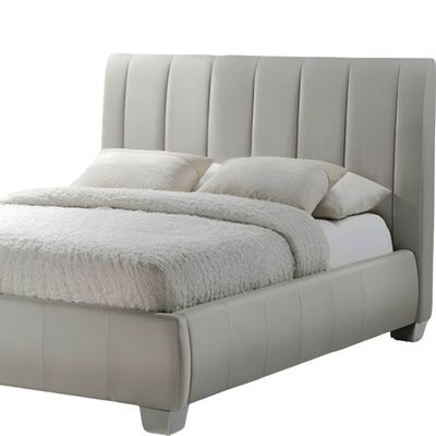 R2R Paola Cream King Size Bed (grey)