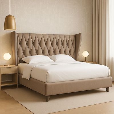 Rouen high Queen size bed