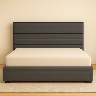 Jar Horizontal Channel Tufting Height Bed Frame With Mattress King Size