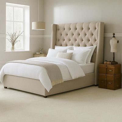 Succulent Comfort Upholstered Bed Without Mattress King Size 180x200cm