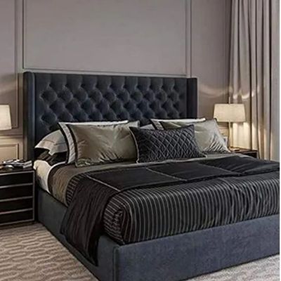 Tufted Design Bed Frame Queen Size Bed