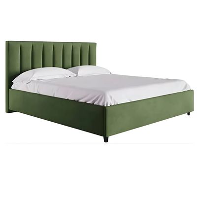 Mexxony Comfort Upholstered Bed (Without Mattress) by R2R - Queen Size (160cm x 200cm) (Green)