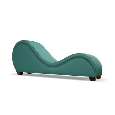 S Shape Sofa In Cyan PVC Leather