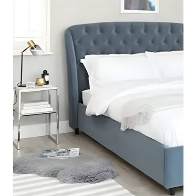 Minolo Pewter Velvet King Size Bed