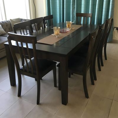 R2R 8 Seater Dinning Table(Malasian real wood)