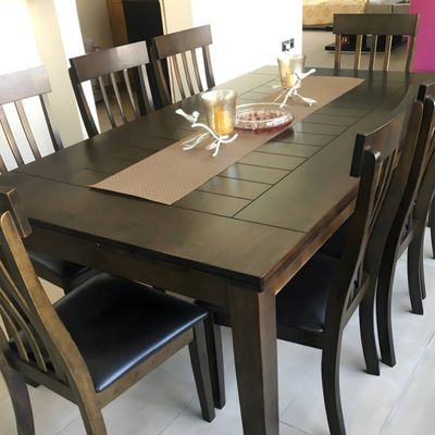 R2R 8 Seater Dinning Table(Malasian real wood)