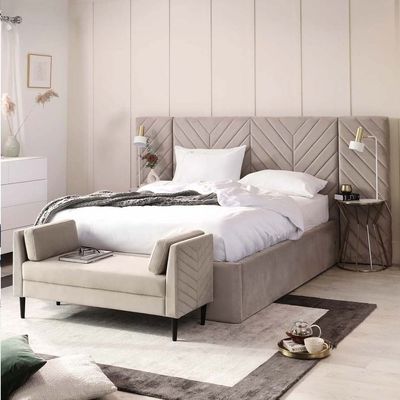 Prime Wall Panel Headboard 180X200 King Bed/Beige