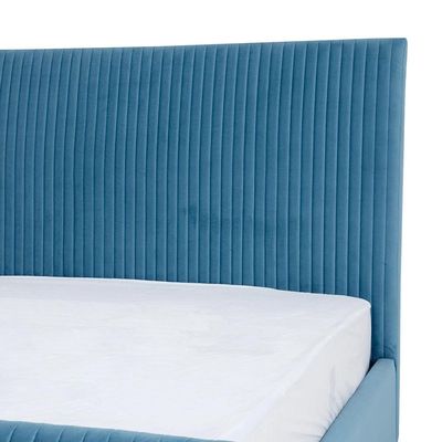 Harmony Plate Tufted 180X200 King  Bed/ Blue