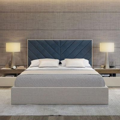 Fiza Channel Tufted 180X200 King Bed