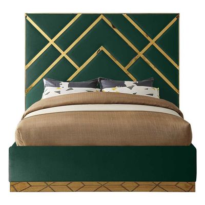 Wayfair Velvet 180X200 King Bed/Green