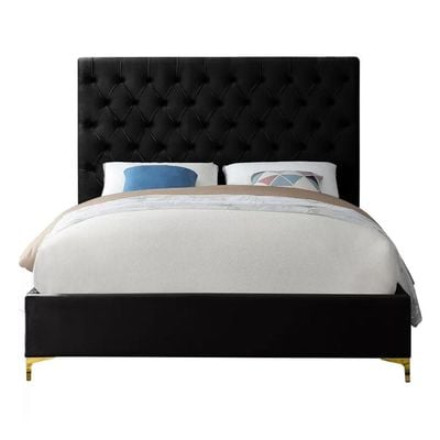 Divine Button Tufted Velvet 180X200 King Bed