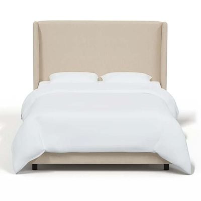 Goodrich Velvet Upholstered 180X200 King Bed/Beige