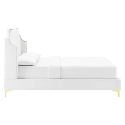 Daniella Channel Tufted 180X200 King Bed/White 
