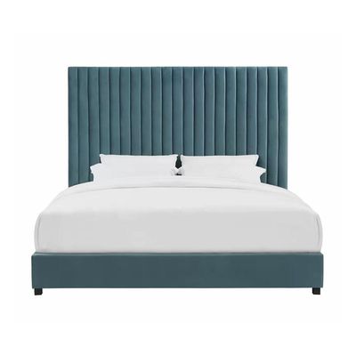 Abid Upholstered 180X200 King Bed/Teal