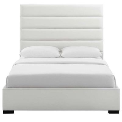 Makan Faux Leather Platform 120X200 Single Bed Makan Faux Leather Platform 120X200 Single Bed
