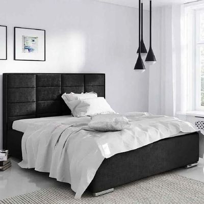 Lbiza Upholstered Velvet Fabric 120X200 Single Bed