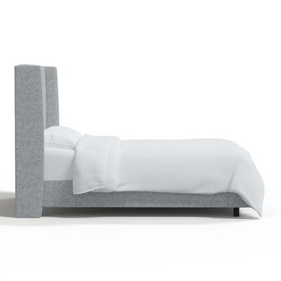 Goodrich Velvet Upholstered 120X200 Single Bed/Grey 