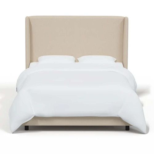 Goodrich Velvet Upholstered 120X200 Single Bed/Beige 