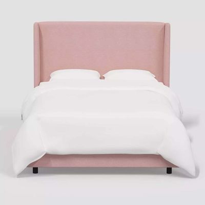 Goodrich Velvet Upholstered 120X200 Single Bed/Pink 