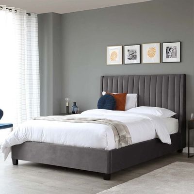 Bella Wingbed 100X200 Single Bed/Dark Grey