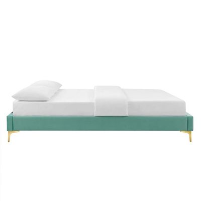 Sutton Velvet 100X200 Single Bed/Teal