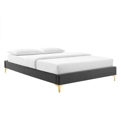 Sutton Velvet 100X200 Single Bed/Charcoal